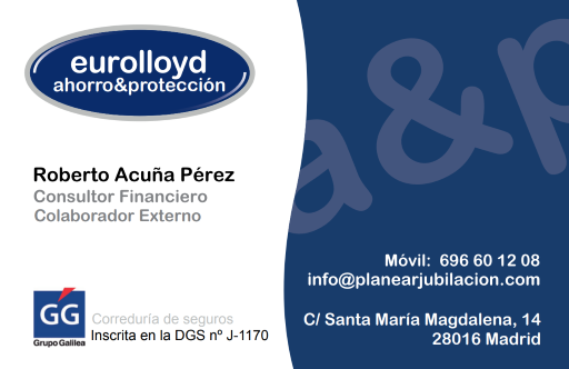 Tarjeta de Visita de Ahorro y Protección de Preparar Jubilación